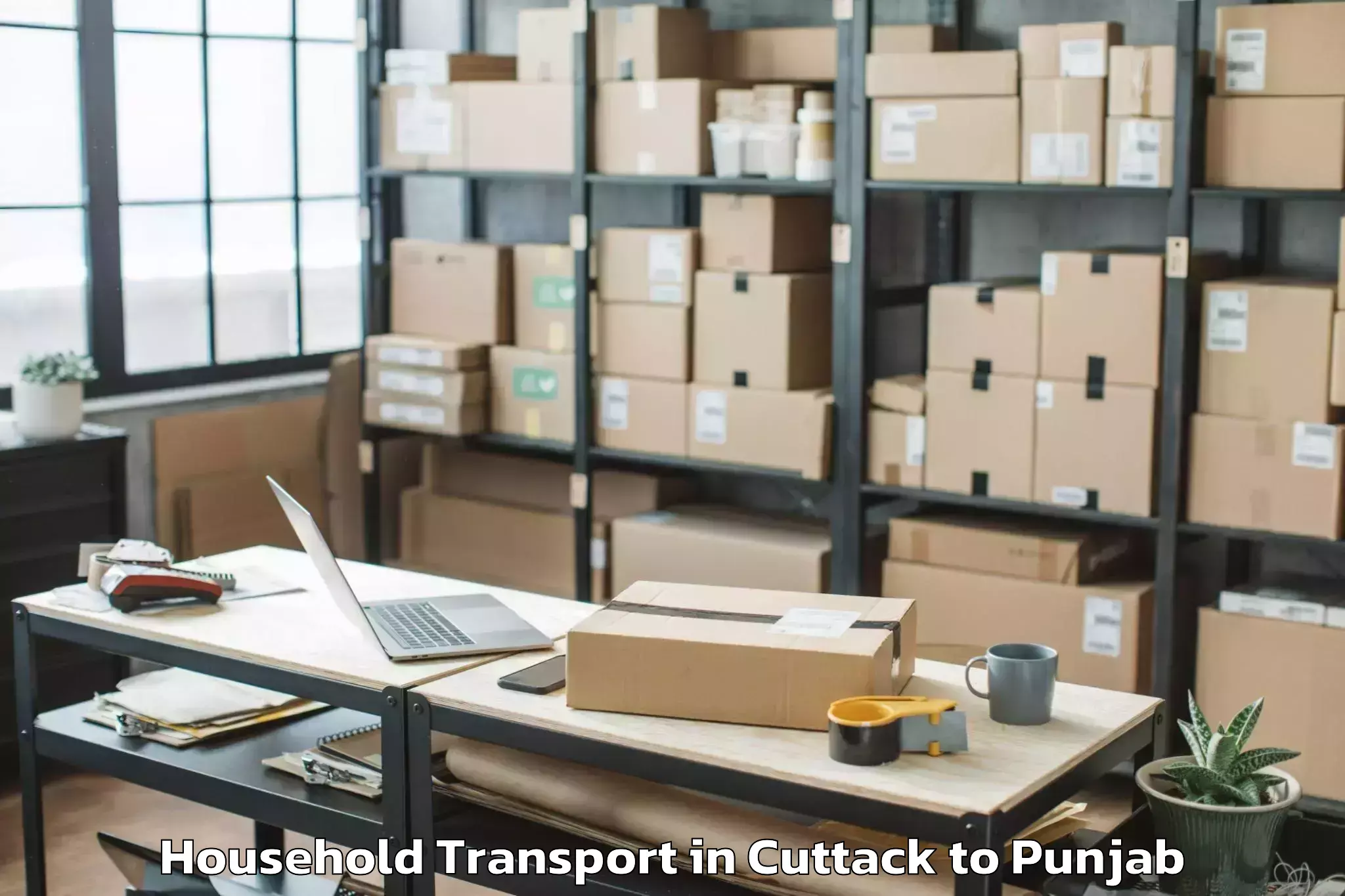 Efficient Cuttack to Patiala Household Transport